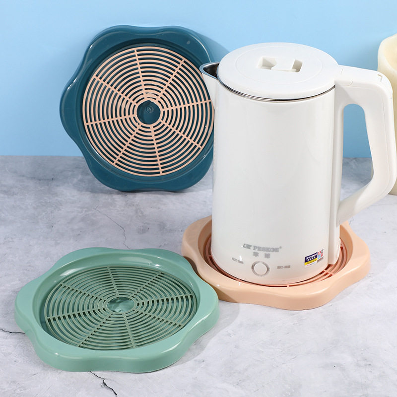 新款塑料暖壶垫欧式简约六角杯垫