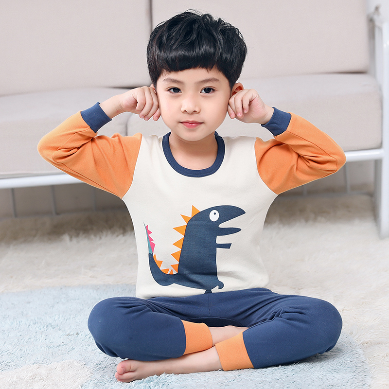 秋冬款纯棉男童秋衣秋裤保暖套装