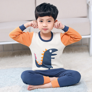 男孩秋季 男童秋衣秋裤 宝宝内衣儿童衬衣衬裤 纯棉春秋薄款 睡衣 套装