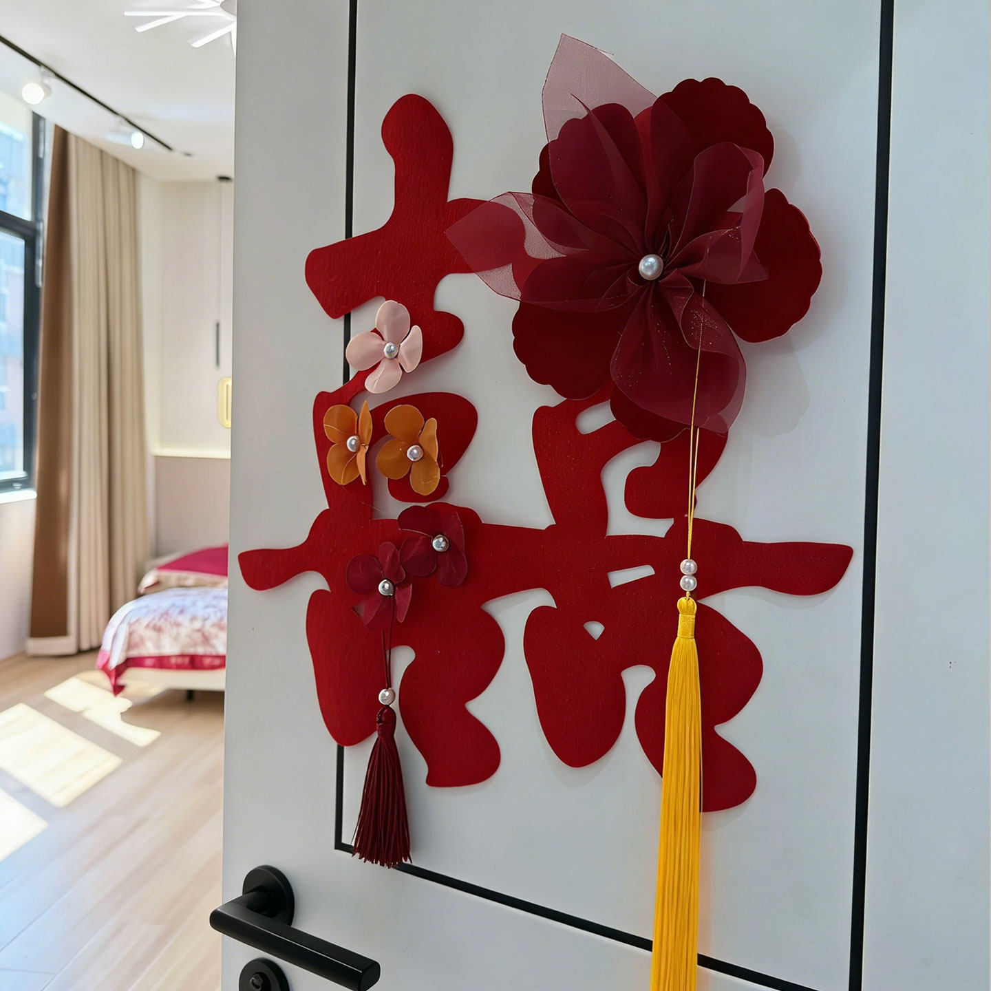 结婚布置女方卧室房门喜字贴高档植绒喜字贴男方婚房门喜布置装饰,节庆用品/礼品,婚房装扮用品,淘宝优惠券,粉丝福利购,淘宝优惠卷