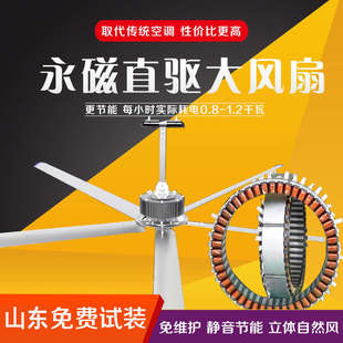 大型工业大吊扇强力变频永磁降温大风力风扇7米3工厂车间仓库厂