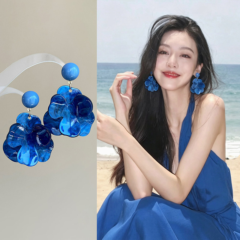 2026巨好看花朵耳环女独特夸张