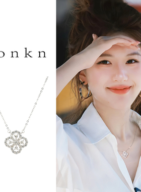 轻奢小众四叶草项链女高级