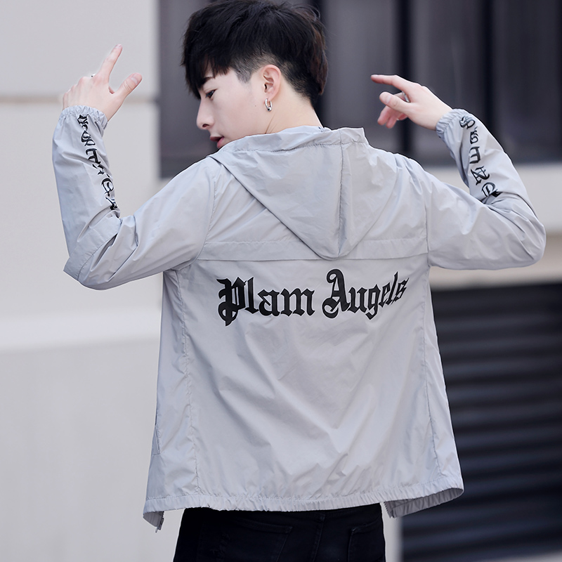 男士透气防晒服2025夏季新款防晒衣轻薄款百搭韩版潮流青少年外套