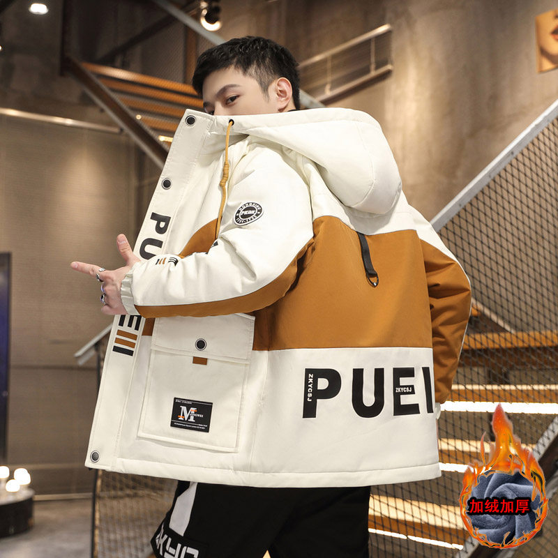 冬季羽绒服男士2025年新款潮牌加厚帅气衣服青年短款冬装加绒外套