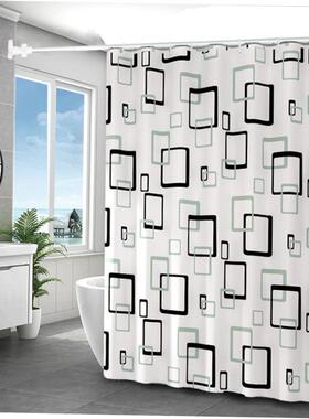 B10Creative marble Waterproof polyester shower curtain