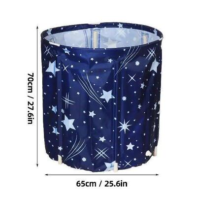 Portable Bathtub Folding Bath Bucket Thicken Shower Barrel