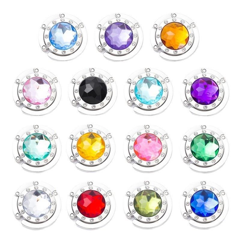 1 folding metal hook hanger holder foldable for handbag bag