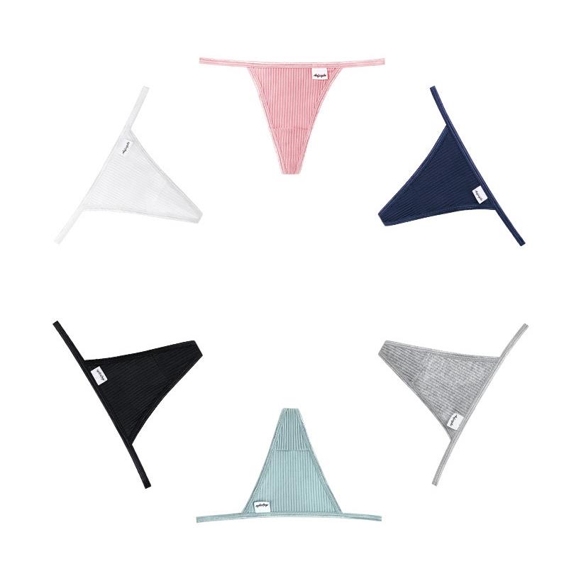 Women's Cotton G-String Thong Underwear Tangas T Back丁字裤