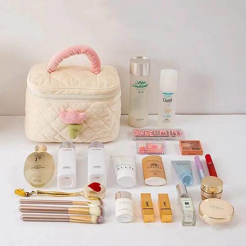 Cute Little Flower Cosmetics Storage Bag可爱小花化妆品收纳包