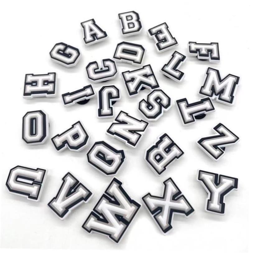 Shoe Charms Decorations for Crocs 1pcs Alphabet Letter Pins