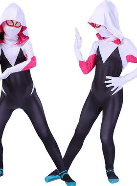 Halloween Adults Kids Gwen Stacy Cosplay Costume Superhero Z