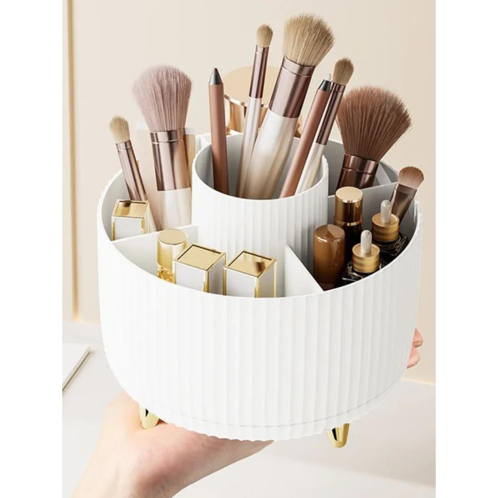 360 Rotating Makeup Desktop Cosmetic Storage Box Organizer L