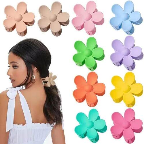 Large Flower Claw Clips For Women Thick Hair Girls Dasiy Str