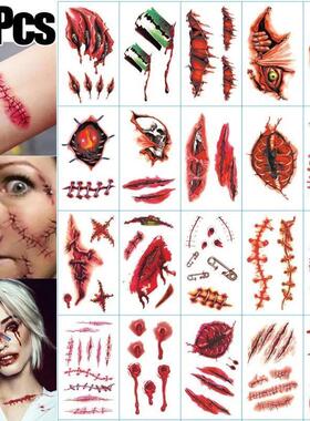 Halloween Temporary Tattoo Sticker Waterproof 3D Bite Mark Z