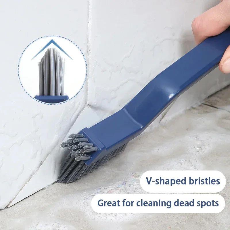 Effective Cleaning Brush for Corners and Gaps - 2-in-1 Multi