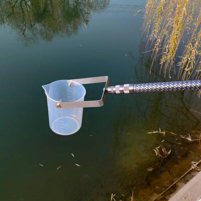 超轻伸缩杆采样器采水器水质采样器河道湖泊窨井管道取样桶取样器