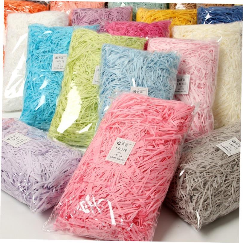 50g DIY Shredded Crinkle Paper Raffia Confetti Candy Gift Bo