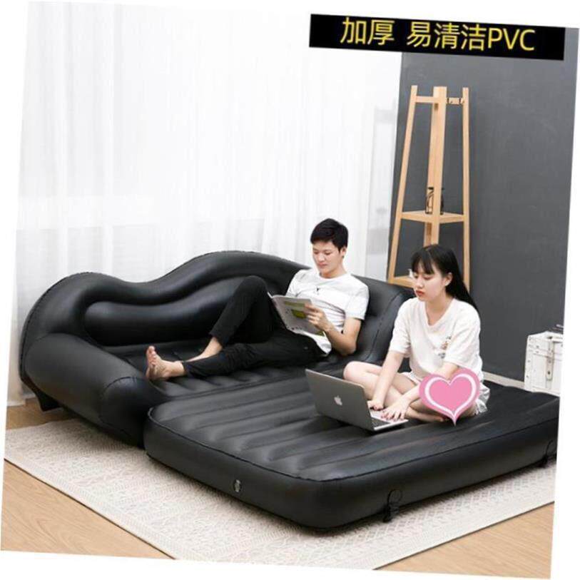Inflatable sofa bed outdoor folding air cushion bed sofa图片