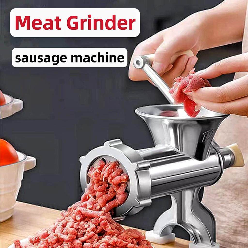 绞肉机与桌面钳切割盘香肠研磨