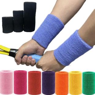 2 Pcs Towel Sports Wristbands Tennis Sweat Bands Wrist Guard