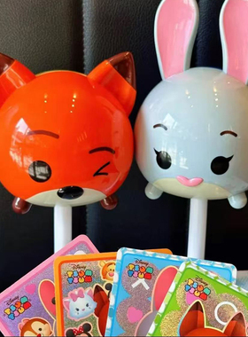 乐达学糖尼克朱迪造型棒棒糖奥特曼乐达杯儿童卡通创意糖果零食