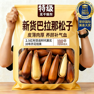 巴拉那松子云南特产原味熟食拇指大松子大颗粒坚果零食休闲小吃