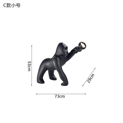 设计师狮子灯北欧庭院灯售楼部商场装饰灯动物雕塑摆件落地灯