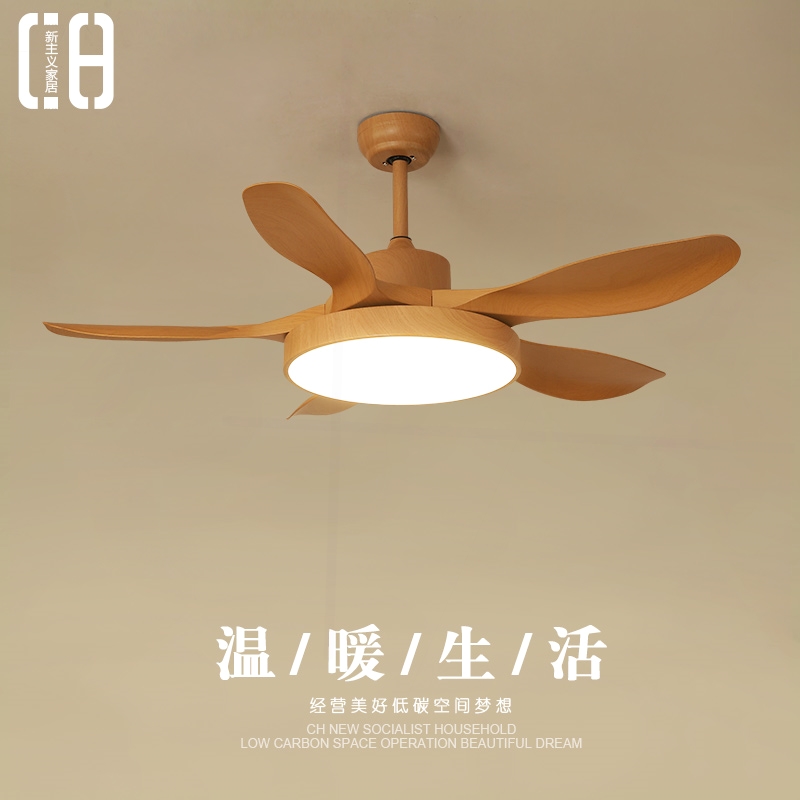 式带电扇灯变频北欧风扇灯餐厅吊