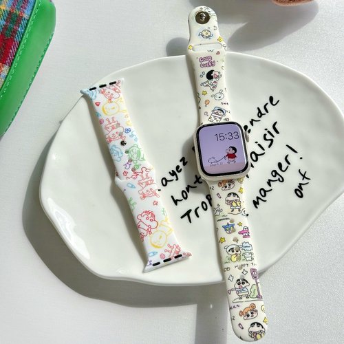 蜡笔小新硅胶表带小众