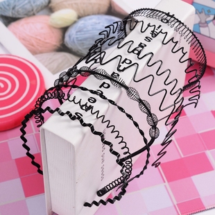 韩版简约通用男女生隐形波浪发箍防滑头箍压发束发短发过渡期神器