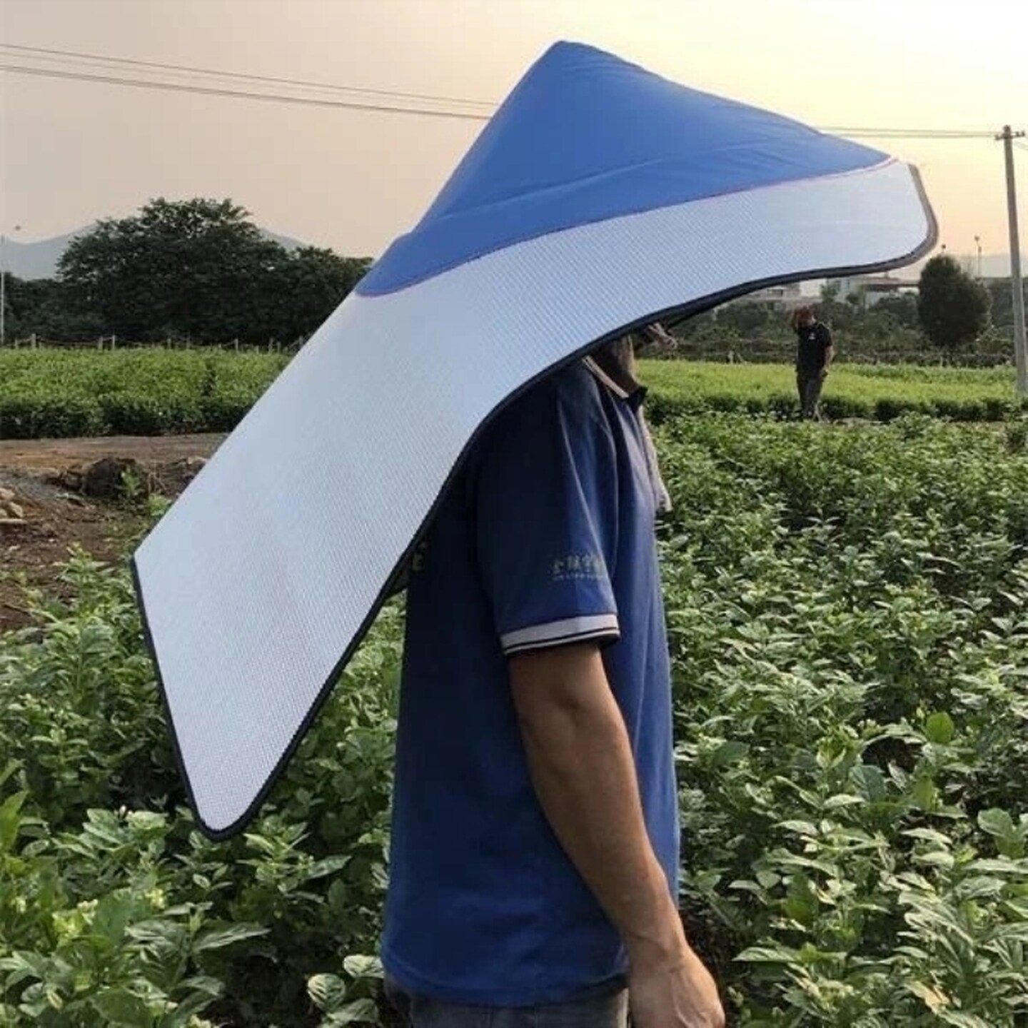 帽子遮阳帽女防晒农村下地干活防紫外线隔热披风夏天户外超大帽檐
