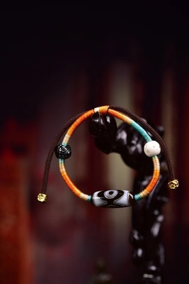 藏式棉绳锁骨链绳唐卡佛牌挂绳古法手工编织渡金天珠横穿高档挂绳