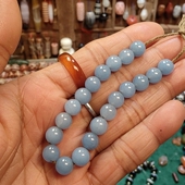 8m清代蓝玉髓一组满百 包邮