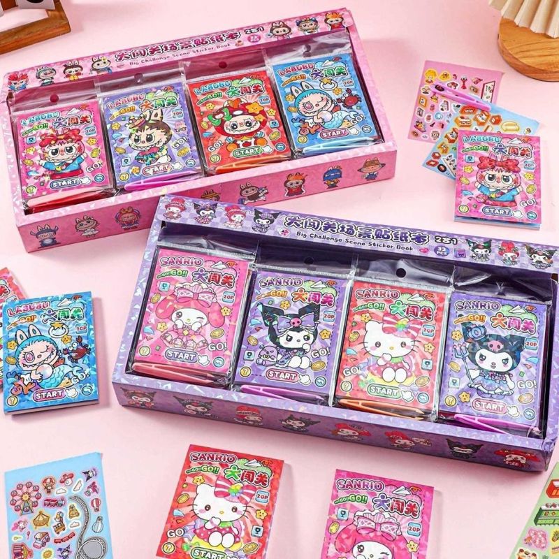 外贸史迪仔豆豆贴纸本星际宝贝烫金史迪奇diy素材本不干胶贴纸批