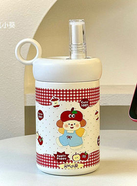 2025新款女生可爱卡通316不锈钢保温杯大容量水杯高颜值爆款