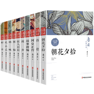 鲁迅全集原著正版作品六七年级中小学生课外必阅读书籍朱自清老舍经典作品集朝花夕拾呐喊狂人日记阅读名家作品集文集名著阿Q正传
