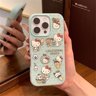 波点清新Kitty猫适用vivoy300y100iy78y76sy36mY17s手机壳T1x双层二合一x200SX100少女生s30Prominis19s18s17