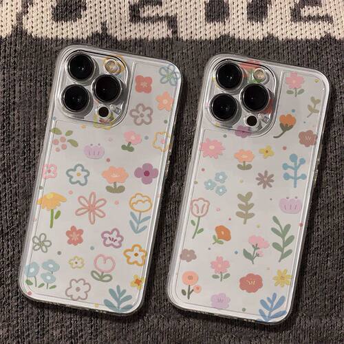 春天小碎花适用OPPOReno16手机壳K15Pro+透明K12K13Turbo软FindX10X9X8S+A7ProMax学生A5活力版a58a93a96a97