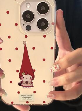 波点红长帽kitty猫适用vivos20s19s18s17手机壳x200x100s少女y100iy78+y52ty37y36my35y33Ty31sy30标准版y17s