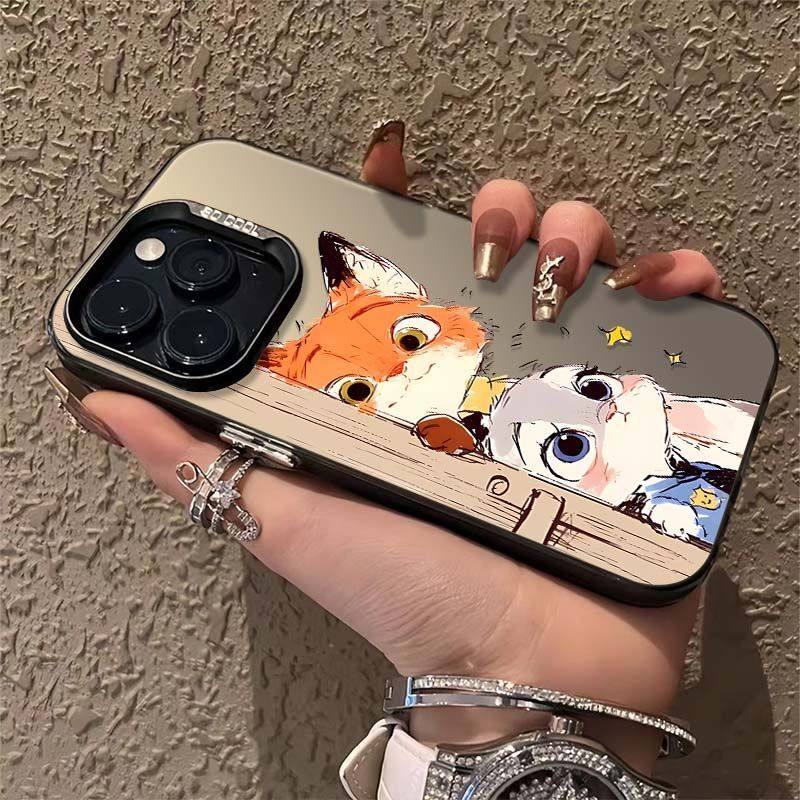 萌萌尼克朱迪适用小米17/1514Ultra手机壳civi3彩银磨砂Turbo4Pro红米K90K80至尊版K70k60学生note15Pro+1413