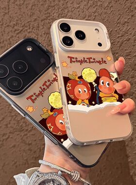 可爱星星人适用vivoS50ProminiS30s20s19s18s17手机壳彩银磨砂X300X200S学生Y500y300Ty200iy100iy78+y37y36m