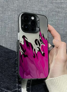 ins风紫黑火焰适用vivoS30Prominis20s19s18s17ts16手机壳彩银磨砂x200Sx100学生y300GTy200y100iy78+y37y31s