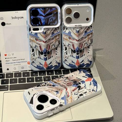 高达剪纸机甲适用vivoY600Pro手机壳Y50彩银磨砂y300iy200Ty100i长续航版y93y78+y76sy70sy53sy37Cy36y35y30