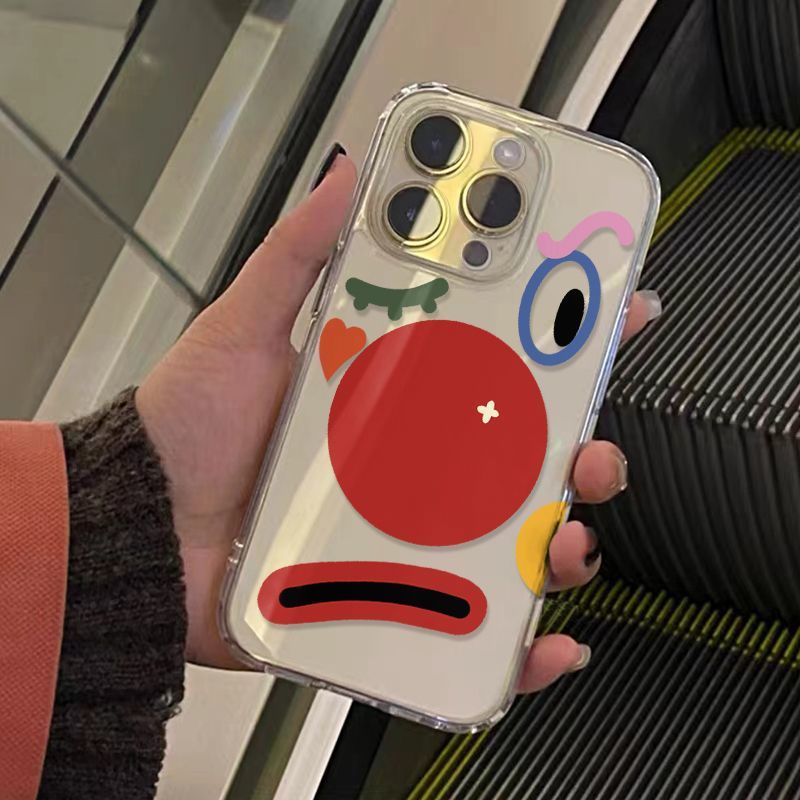 搞怪红鼻子小丑适用荣耀Power畅玩60Plus手机壳50040030020010090透明Magic8软20lite学生x70ix40x50i+Play9T