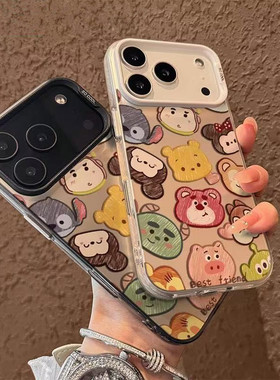 涂鸦动物好朋友适用一加ACE6T/5至尊版手机壳一加1513T1211R彩银磨砂ACE5竞速版学生OnePlusACE3V2Pro保护套