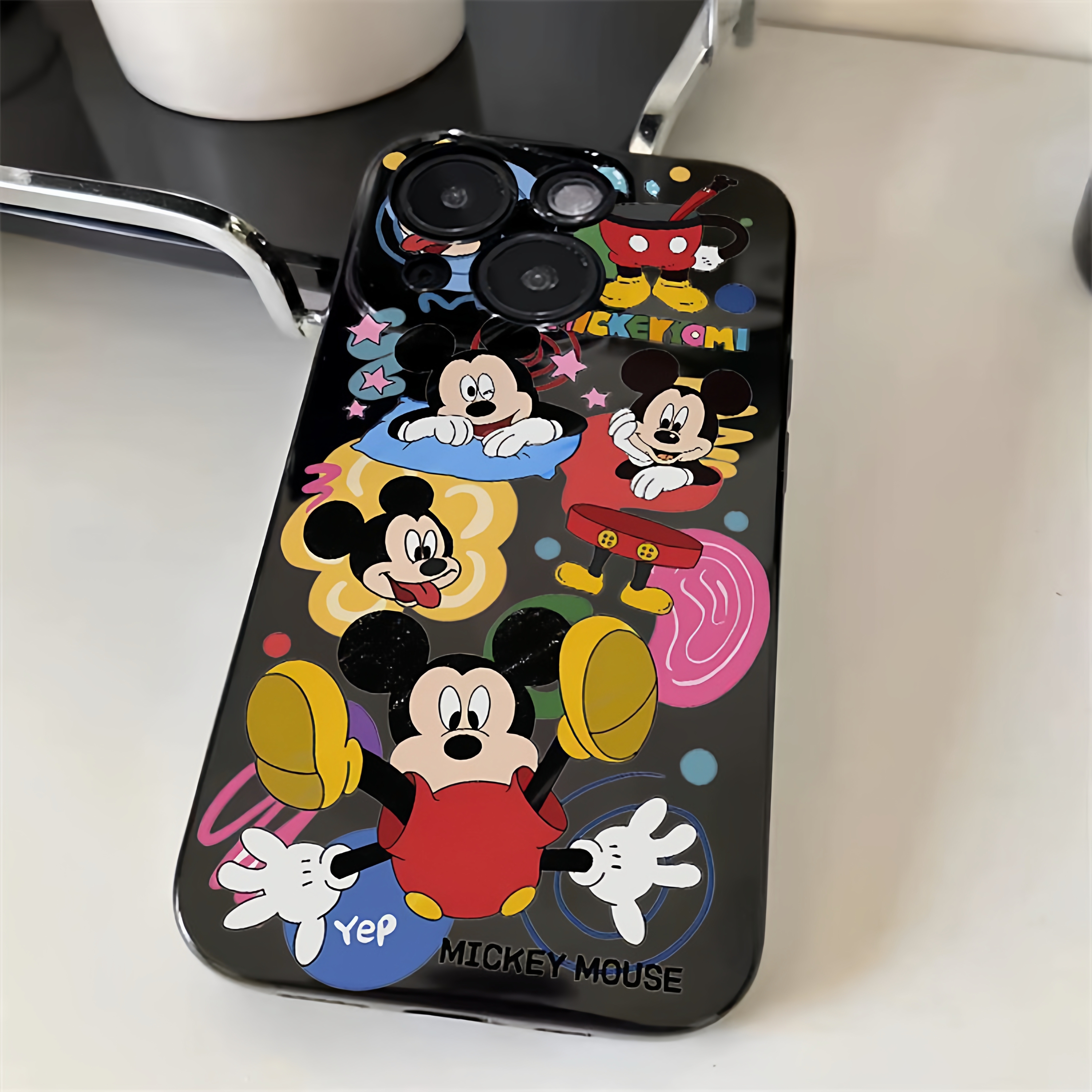 趣味米奇合集适用iQOOZ10TurboZ9Z8Z7Z6Z5手机壳黑色iQOONeo9SPro+87竞速版65SE爱酷iQOO131211s少女生U1xU5e