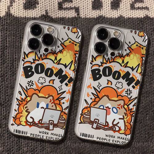 爆炸月薪猫咪适用WINTurbo荣耀Power2畅玩70Plus手机壳600500400300200透明Magic8学生x70ix60x50i+Play789T