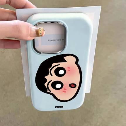 动漫蜡笔小新适用苹果17Air/16ProMax手机壳胖墩iPhone1514131211少女生XR/XS卡通SE3代6s/7/8Plus小红书同款