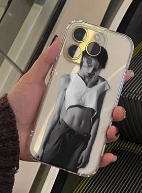 欧美冷淡风女孩适用vivoY500y300y200iy100y93sy85y78y36m手机壳透明S30Prominis19s18s17学生X300X200X100S